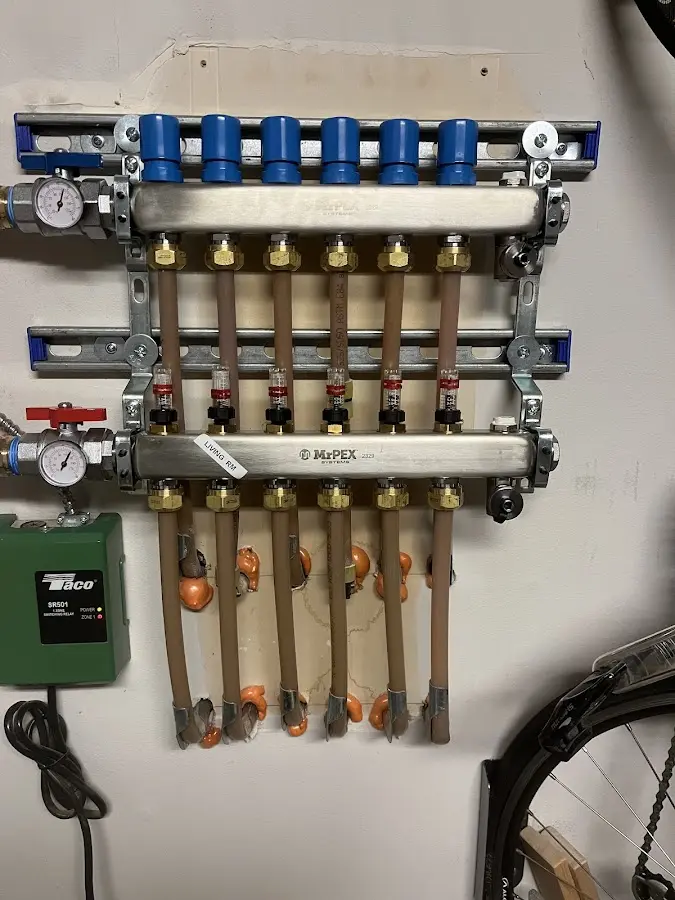 Plumber performing Gas Line Installation at a residential property in Pleasant Hill